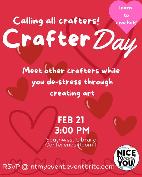 Graphic Design Example - Valentine’s CrafterDay Graphic Design Example - Valentine’s CrafterDay