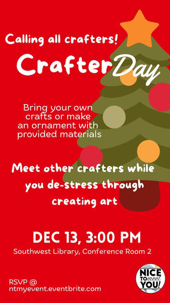 Graphic Design Example - Christmas CrafterDay Graphic Design Example - Christmas CrafterDay